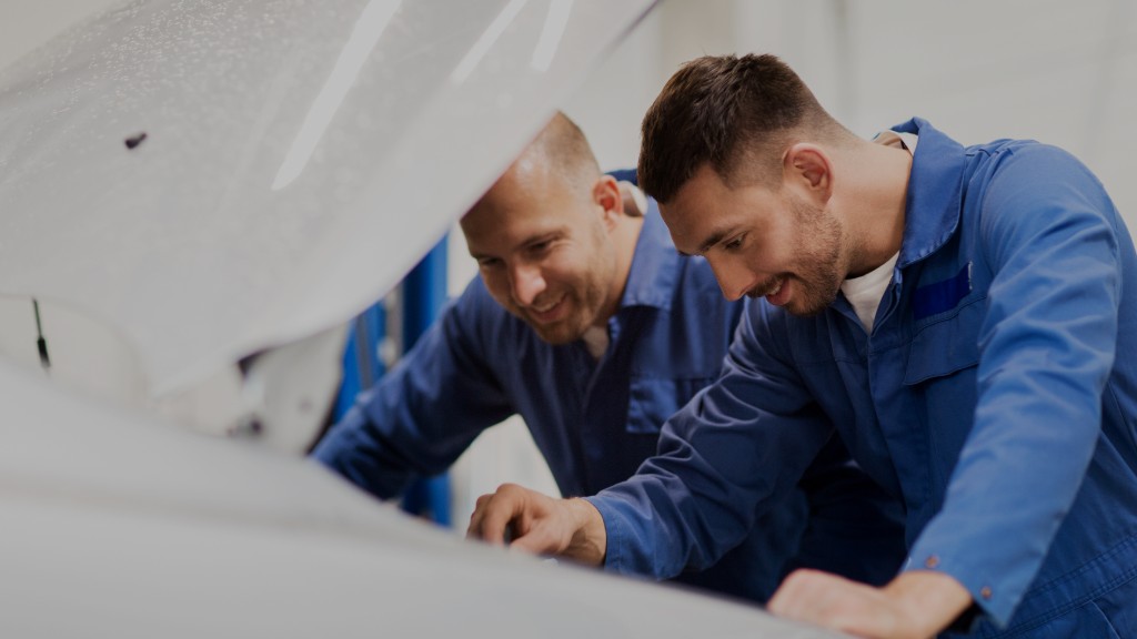 Richard Evans at Bath Road Garage Stonehouse carrying out a car service