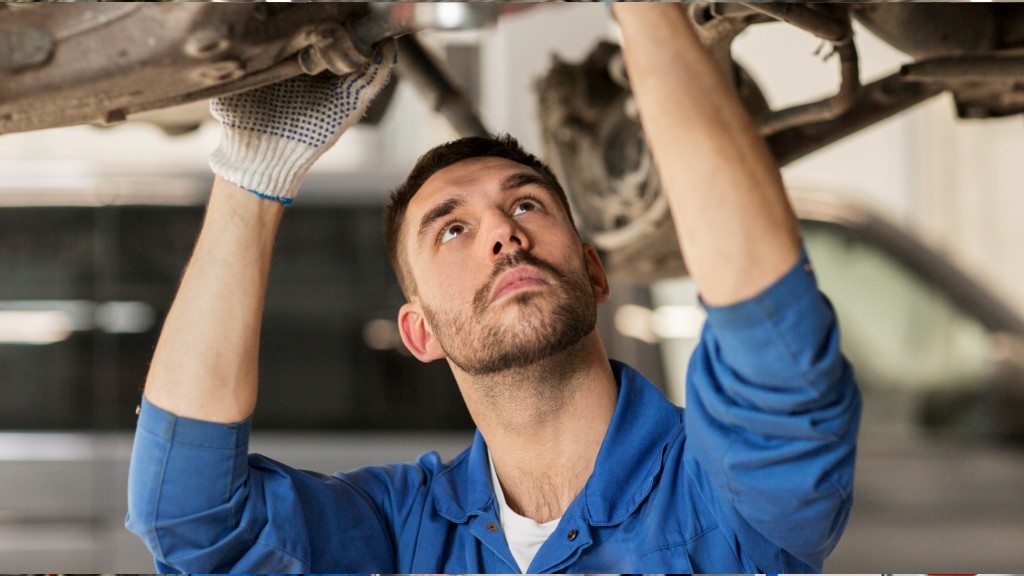 Richard Evans at Bath Road Garage Stonehouse carrying out a car service